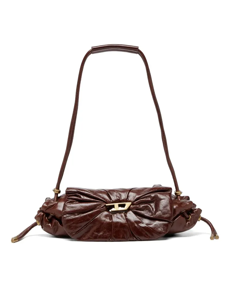 Diesel Scrunch-D Schultertasche - Braun Braun