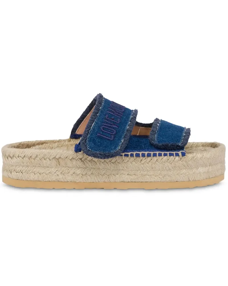 Moschino Espadrilles mit Logo-Stickerei - Blau Blau
