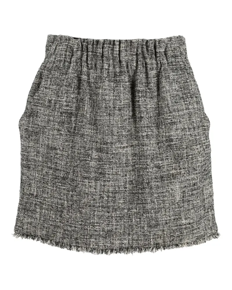 MSGM elasticated-waist mini skirt - Grau Grau