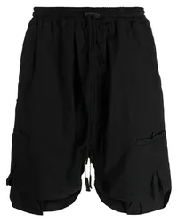 Boris Bidjan Saberi Baggy-Shorts mit Kordelzug Schwarz