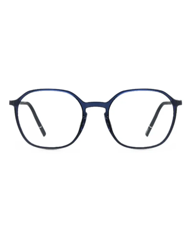 Silhouette Brille mit geometrischem Gestell - Blau Blau