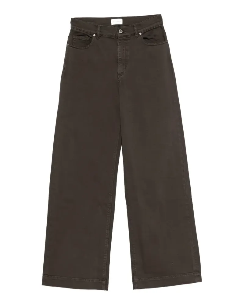 P.A.R.O.S.H. P.A.R.O H. Weite Jeans im Five-Pocket-Design - Braun Braun