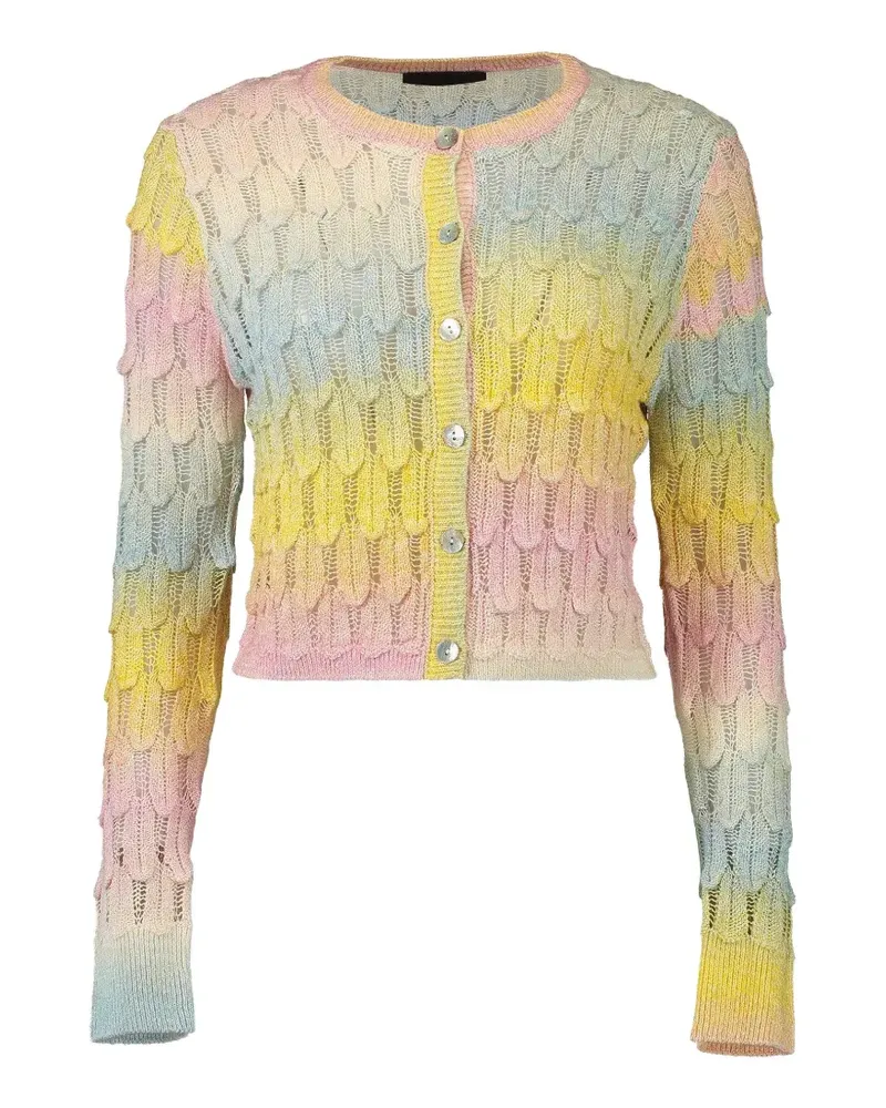 Le Superbe Vintage 90s button-fastening cardigan - Gelb Gelb