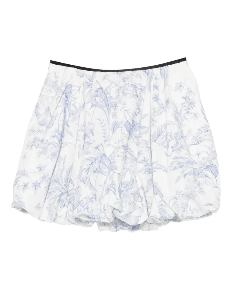 Maje floral-print bubble mini skirt - Weiß Weiß