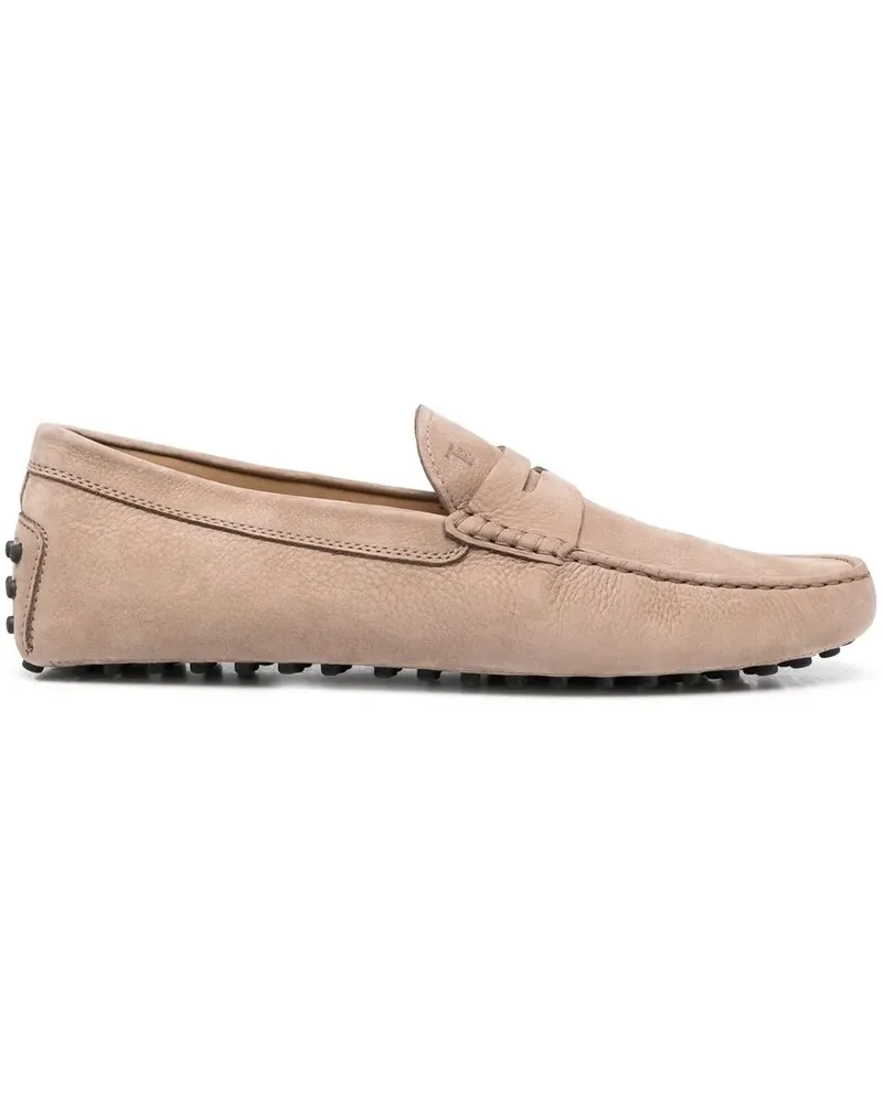 TOD'S Gommino Loafer aus Wildleder - Nude Nude