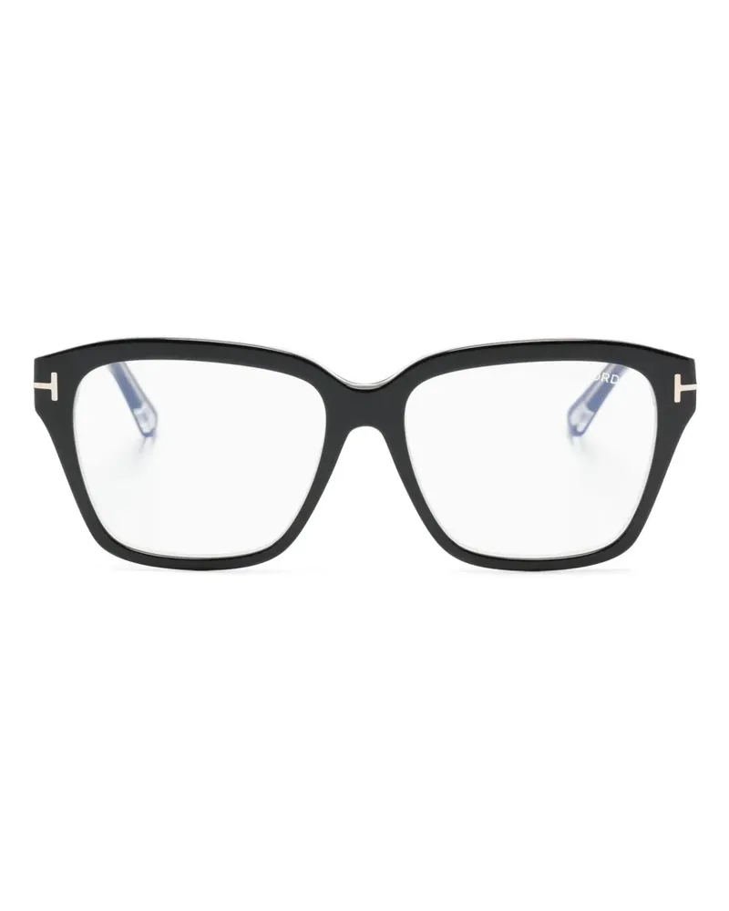 Tom Ford Brille mit breitem Gestell - Schwarz Schwarz