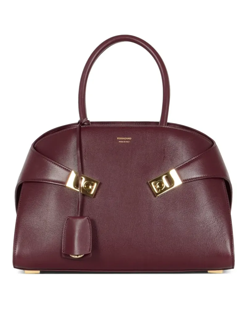 Ferragamo Mittelgroße Hug Schultertasche - Rot Rot