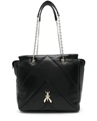 Patrizia Pepe Schultertasche mit Fly-Logo Schwarz