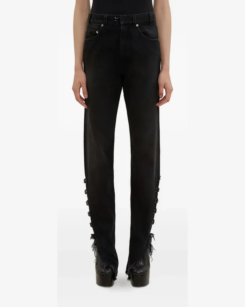 Theyskens' Theory Gerippte Jeans - Schwarz Schwarz