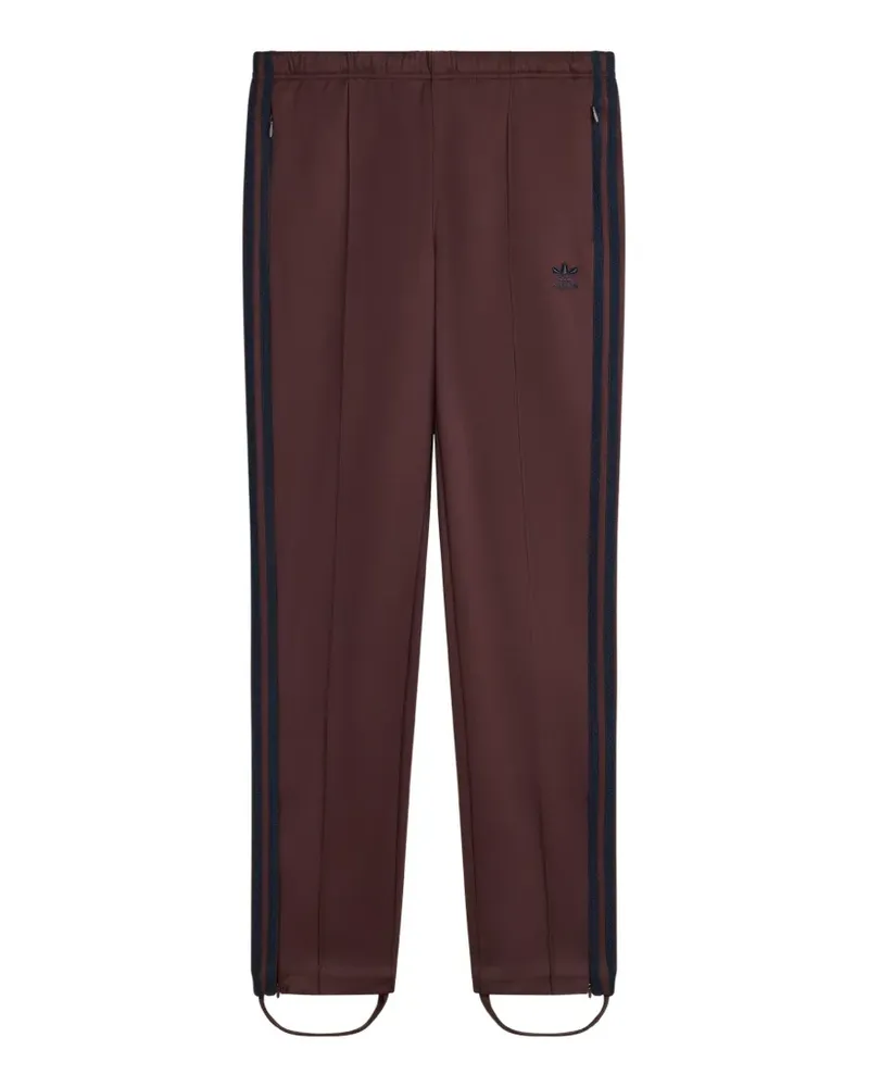 Wales Bonner x Adidas embroidered-logo track pants - Braun Braun