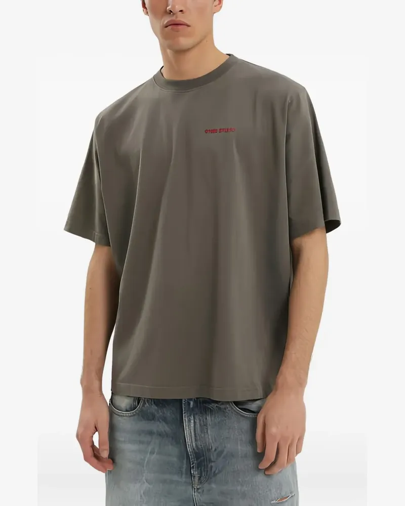 1989 STUDIO Party T-Shirt mit Rundhalsausschnitt - Grau Grau