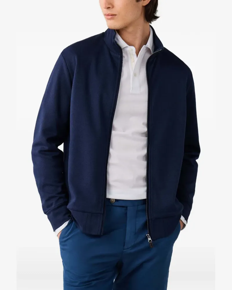 Hackett Sweatshirt mit Reißverschluss - Blau Blau