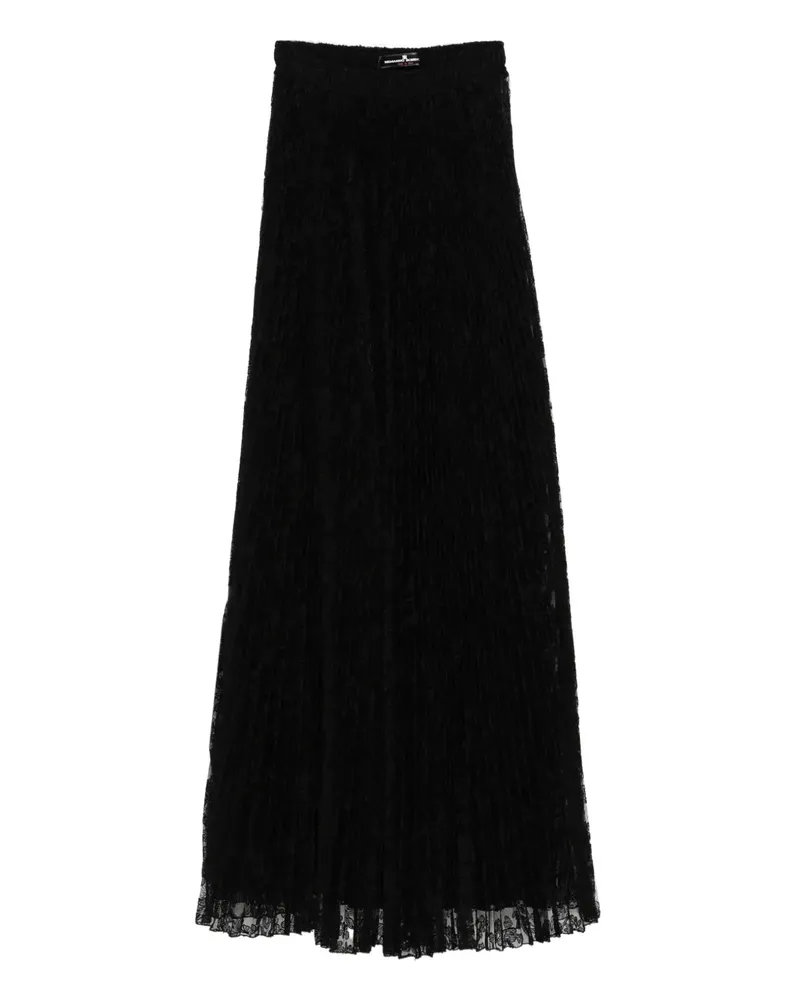 Ermanno Scervino Maxirock aus Spitze mit Falten - Schwarz Schwarz