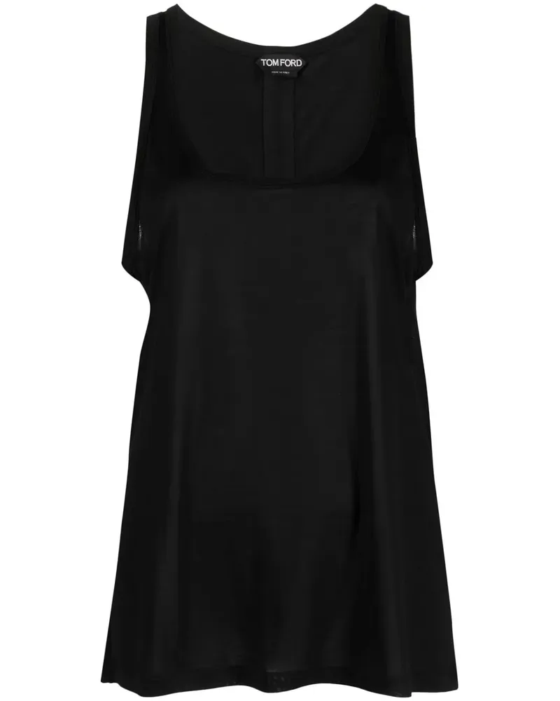 Tom Ford Ärmelloses Seidentop - Schwarz Schwarz