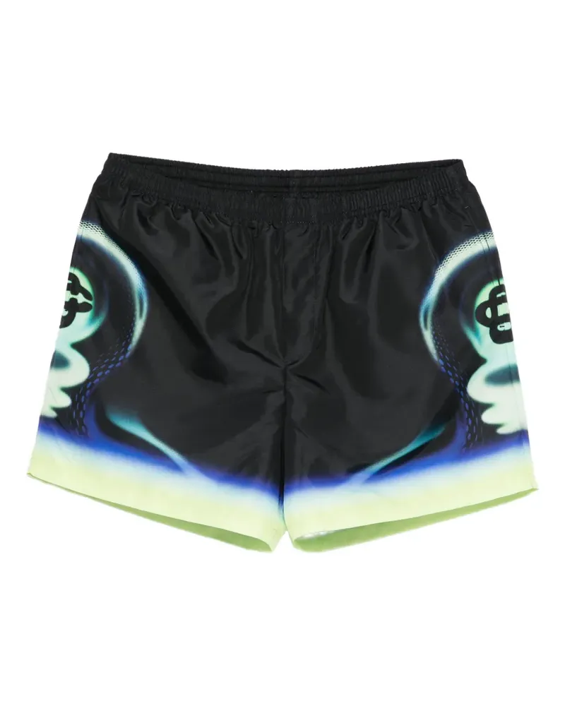 Casablanca Paris graphic-print swim shorts - Schwarz Schwarz