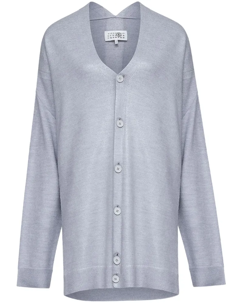 Maison Margiela Cardigan mit V-Ausschnitt - Grau Grau