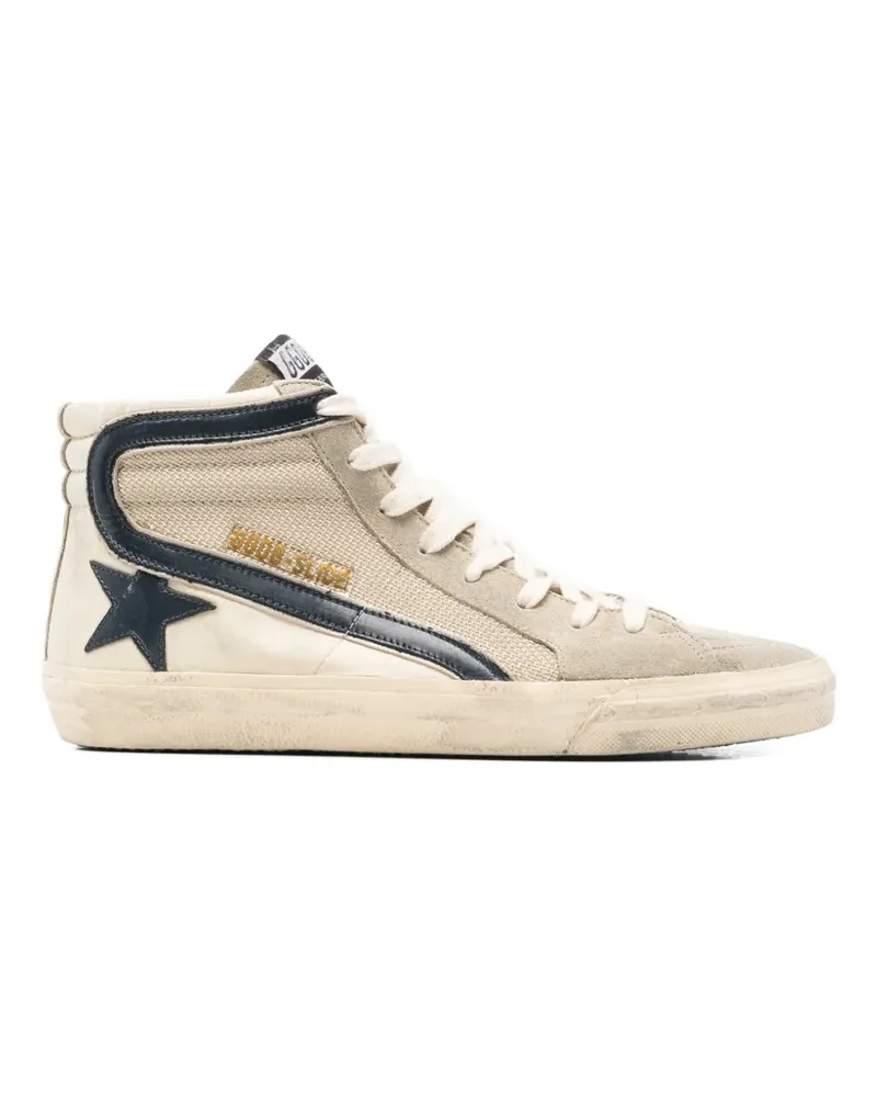 Golden Goose Slide star-patch sneakers - Nude Nude
