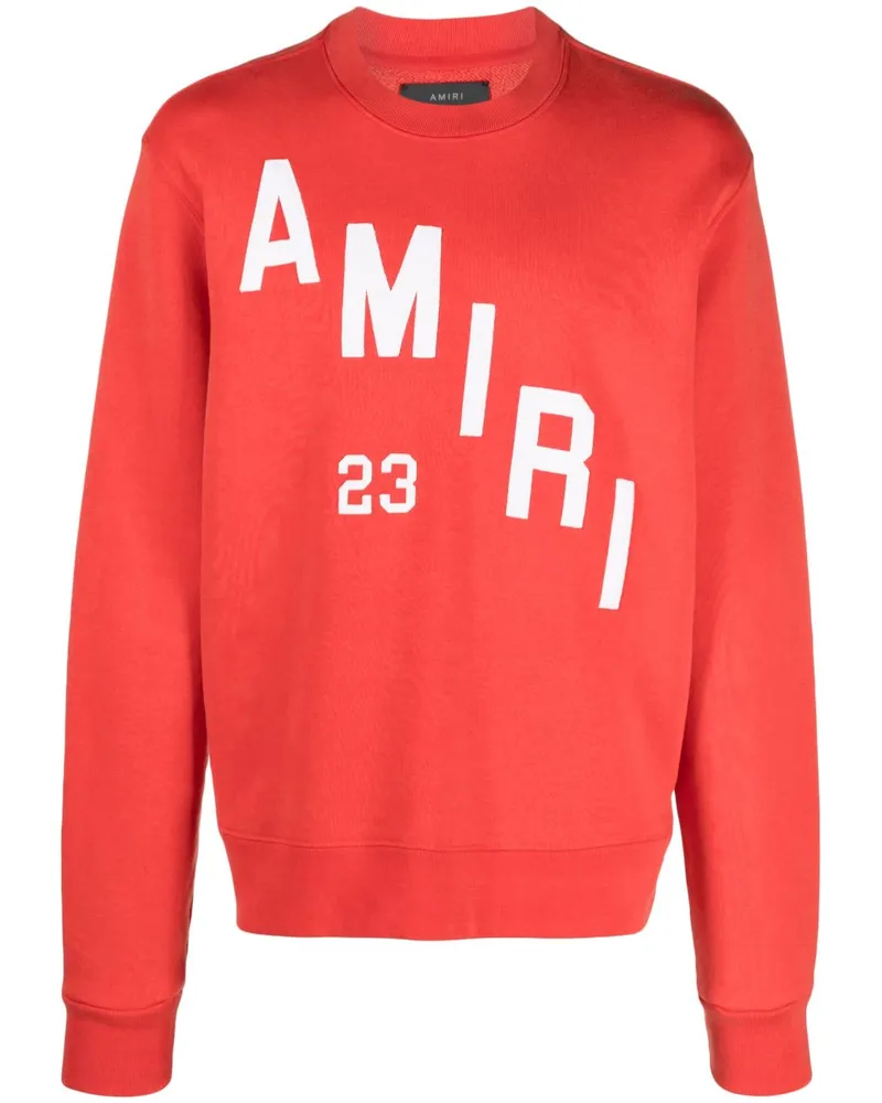 Amiri Sweatshirt mit Logo-Print Rot