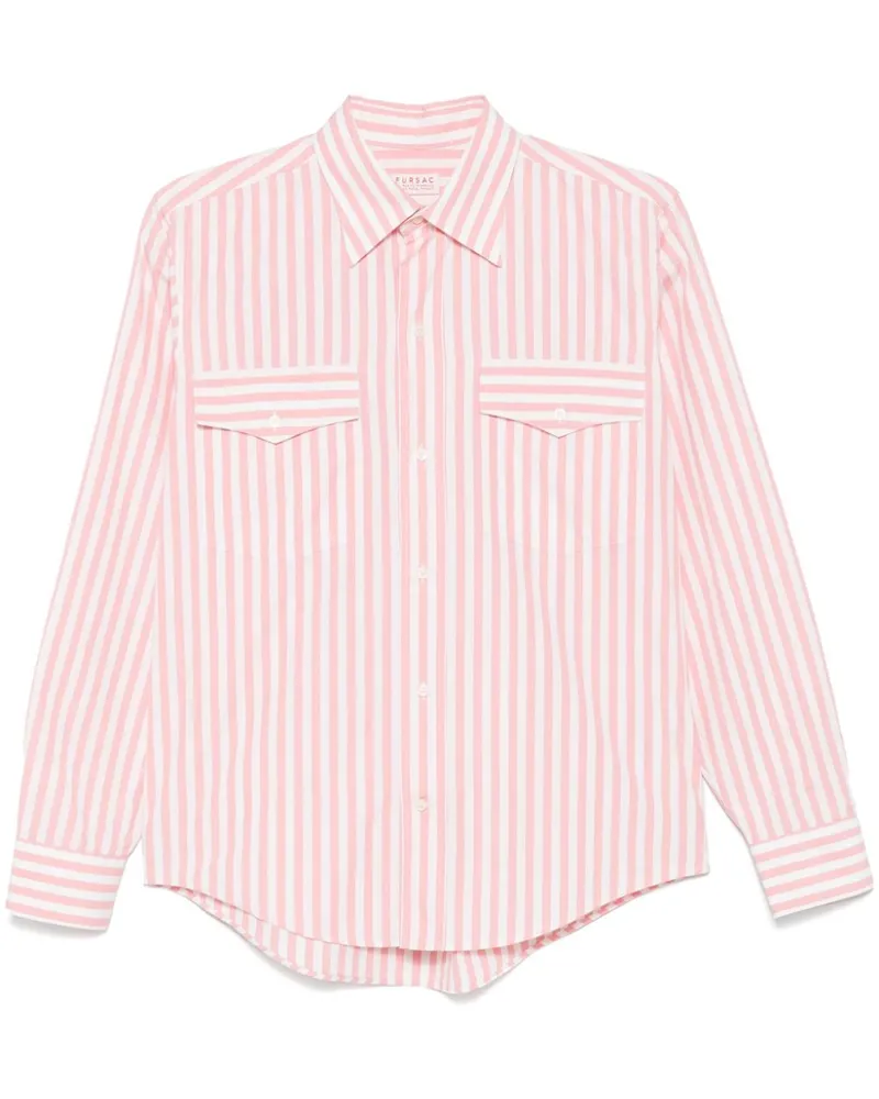 FURSAC Gestreiftes Hemd - Rosa Rosa