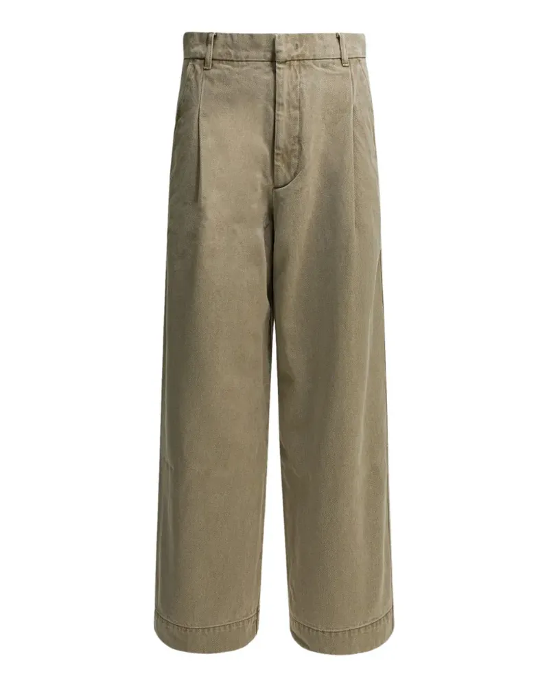 Soeur Devy pleated wide-leg jeans - Nude Nude