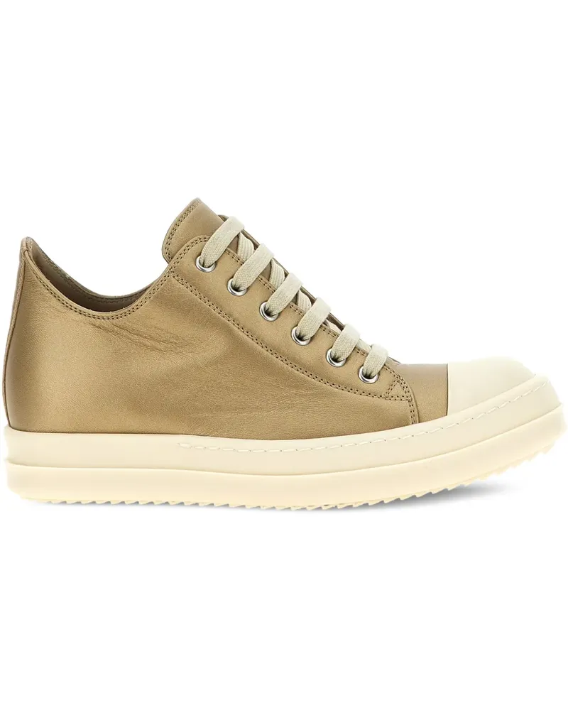 Rick Owens Low Sneaks Sneakers - Gold Gold