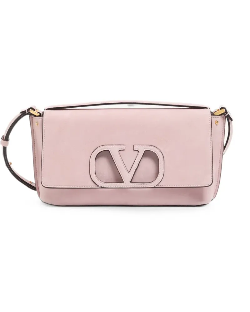 Valentino Garavani Fill Me Schultertasche aus Wildleder - Rosa Rosa