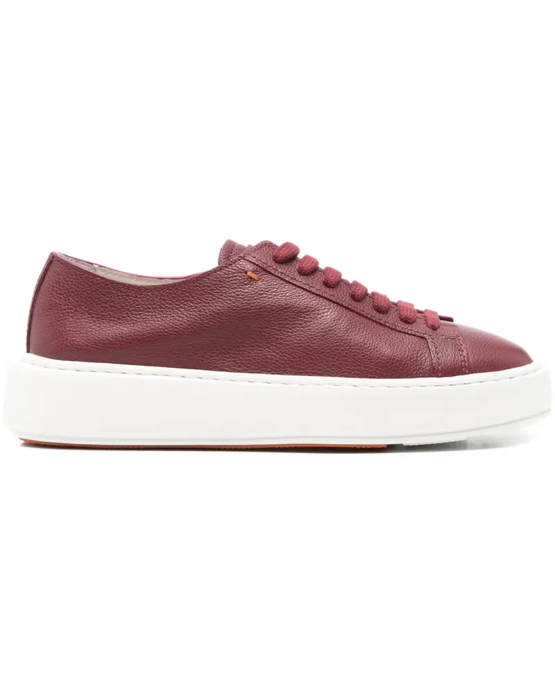 Santoni Sneakers mit Plateau - Rot Rot