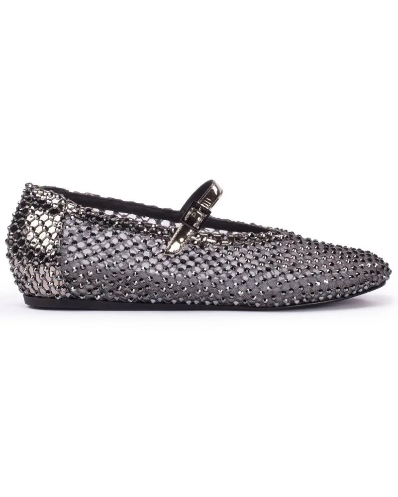 Le Silla Gilda Ballerinas mit Kristallen - Silber Silber