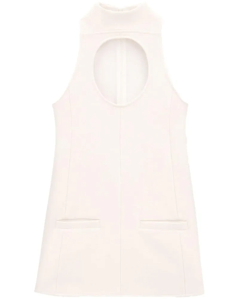 Courrèges Minikleid mit Cut-Out - Nude Nude