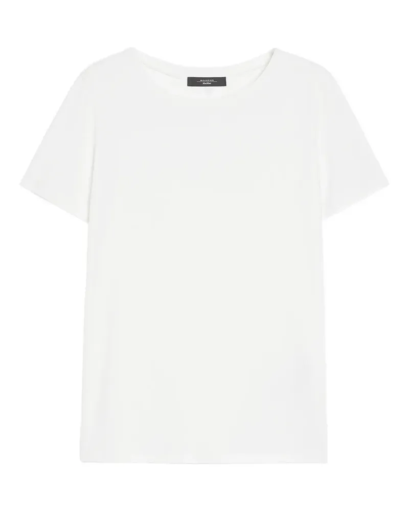 Max Mara T-Shirt mit rundem Ausschnitt - Weiß Weiß