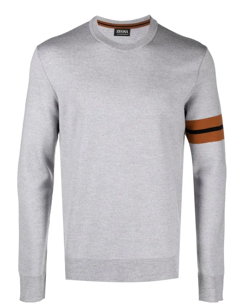 Ermenegildo Zegna Pullover mit Streifen - Grau Grau