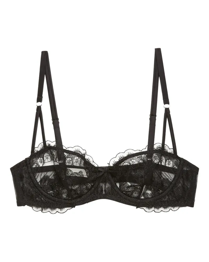 Fleur Du Mal Mila lace-trim balconette bra - Schwarz Schwarz
