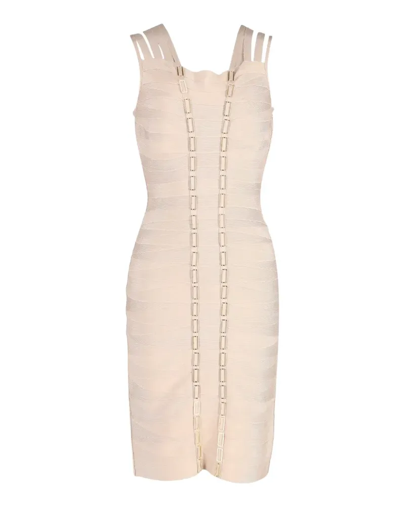 Hervé Léger Gemma chain-link dress - Nude Nude