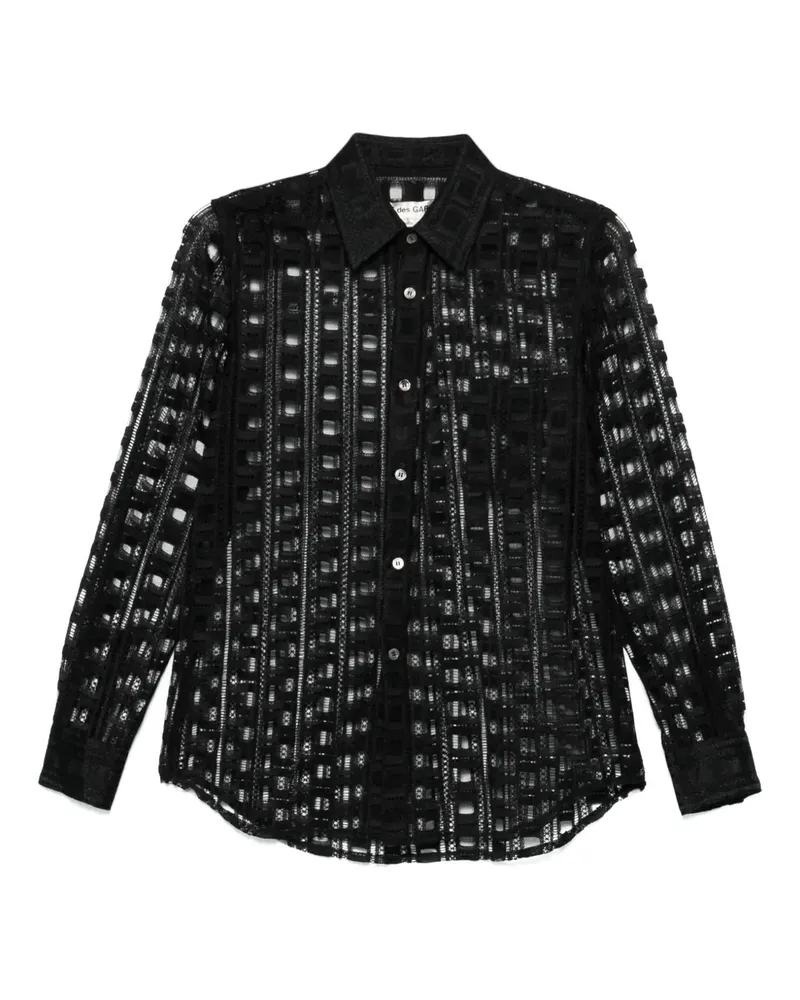 Comme des Garçons Hemd mit Stickerei - Schwarz Schwarz