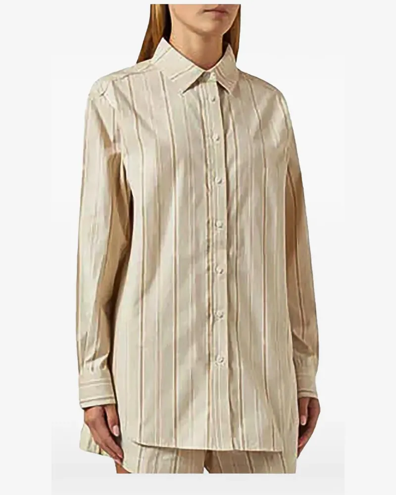 KITH Gale striped shirt - Nude Nude