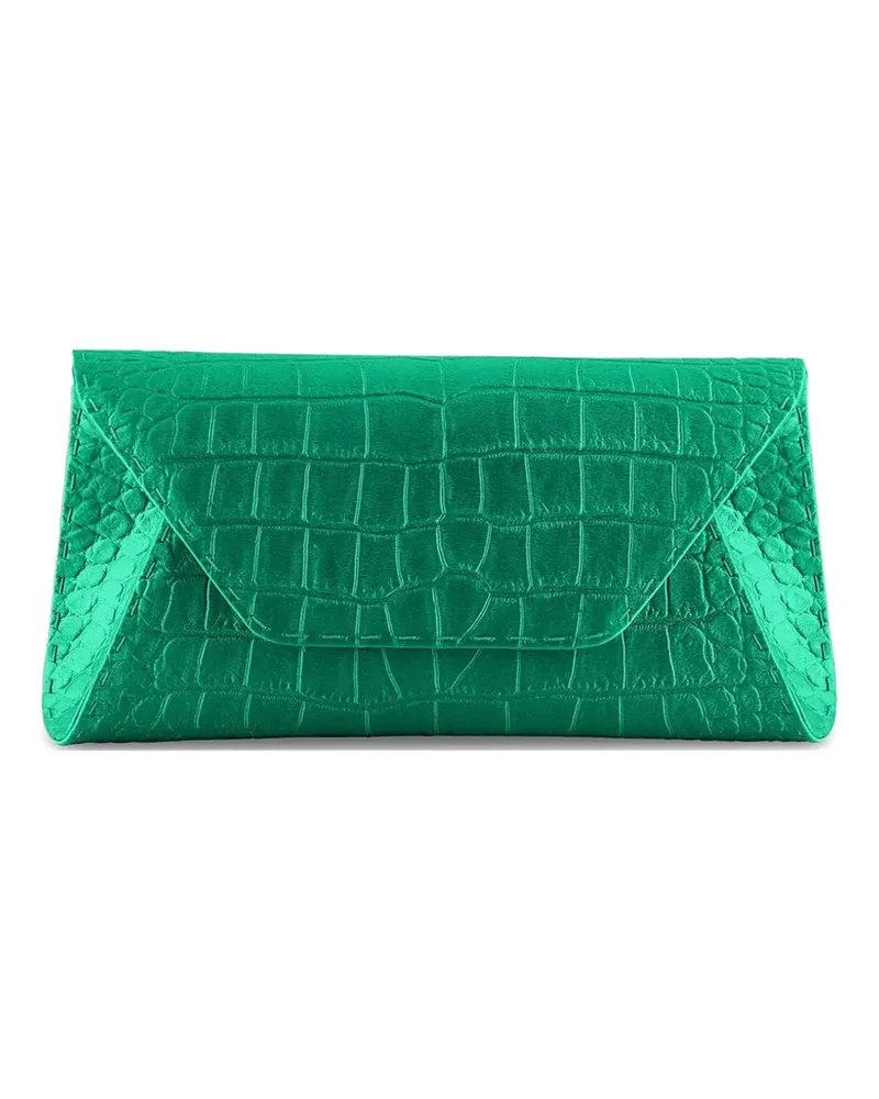 Tyler Ellis small Eloise croc-effect clutch bag - Grün Grün