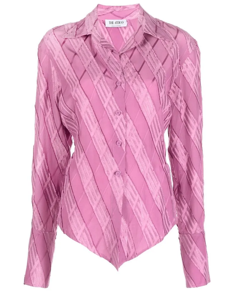 ATTICO Hemd mit Jacquardmuster - Rosa Rosa