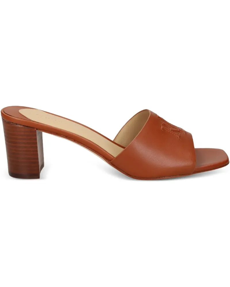 Ralph Lauren Everley Sandalen mit Prägung - Braun Braun