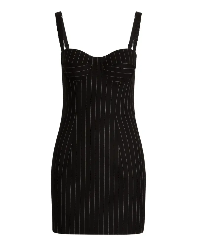 Dolce & Gabbana Kleid mit Nadelstreifen - Schwarz Schwarz