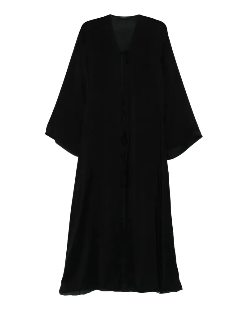 BONDI BORN Cremona tie-detail cover-up - Schwarz Schwarz