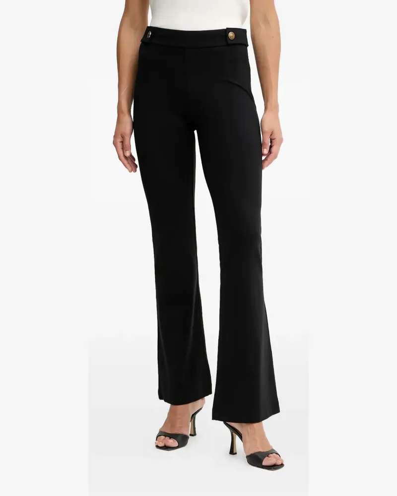 Guess Ausgestellte Hose mit Knöpfen - Schwarz Schwarz