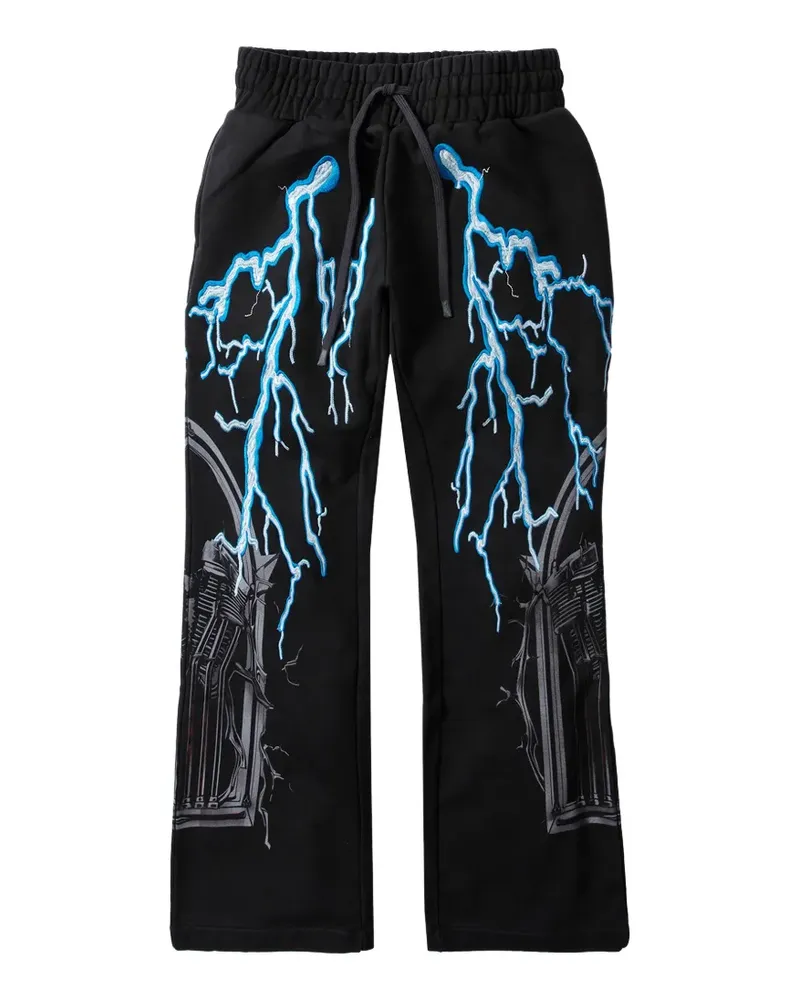 WHO DECIDES WAR Engine sweatpants - Schwarz Schwarz
