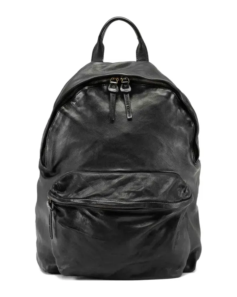 Officine Creative Italia OC Pack leather backpack - Schwarz Schwarz