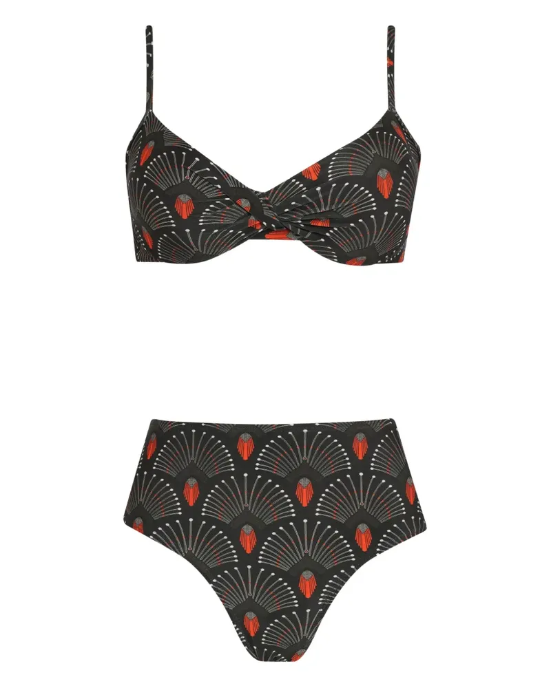 Lygia & Nanny Veronica Bikini mit Knoten - Grau Grau