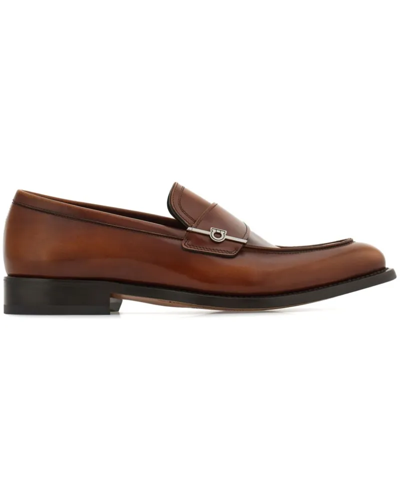 Ferragamo Loafer mit Gancini-Schild - Braun Braun