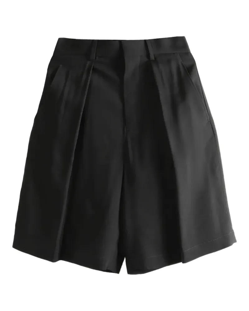 Ann Demeulemeester Ukje pleated-front tailored shorts - Schwarz Schwarz