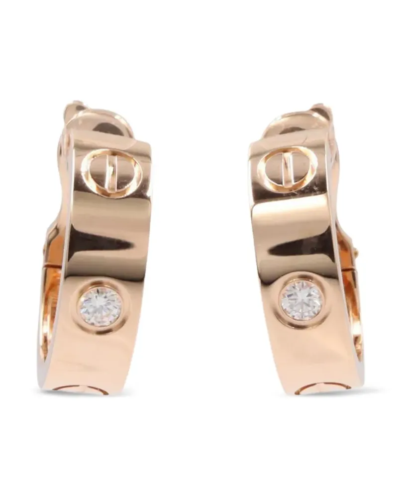 Cartier 2010s Love hoop diamond earrings - Rosa Rosa