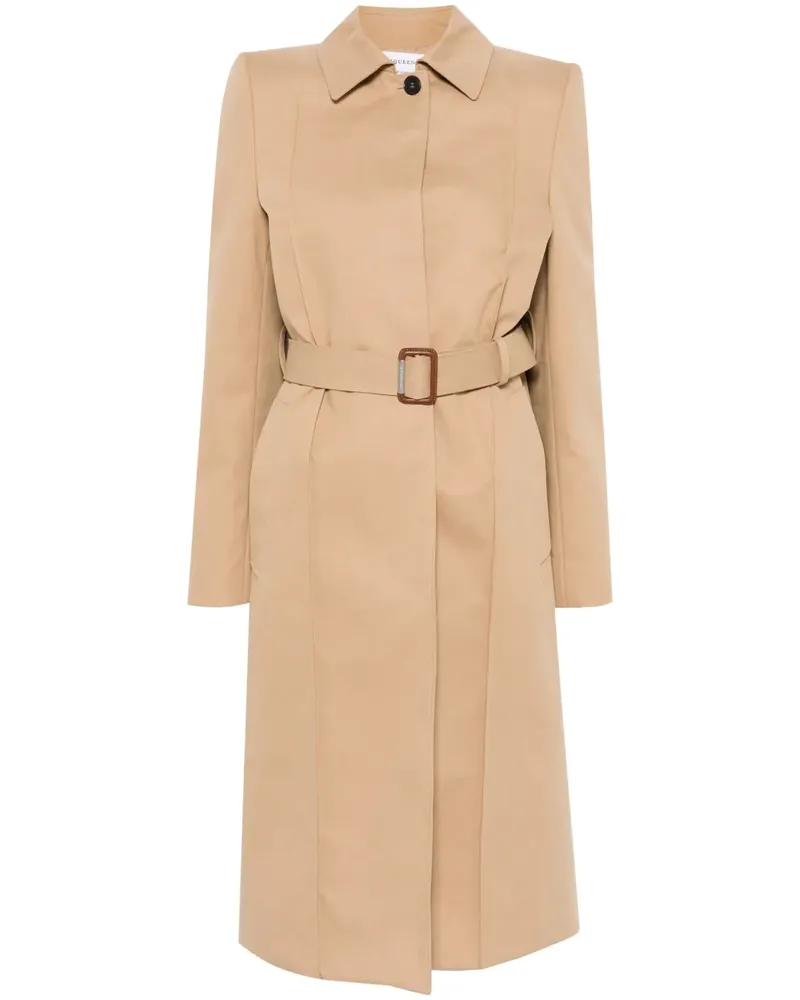 Alexander McQueen Trenchcoat mit Gürtel - Braun Braun