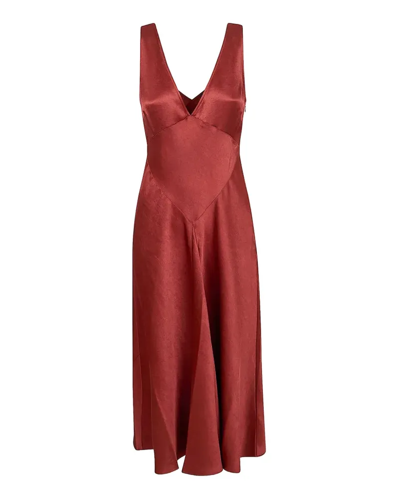 Ralph Lauren V-neck midi dress - Rot Rot