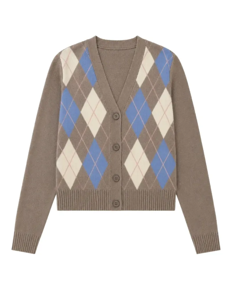 Chinti & Parker Cardigan mit Argyle-Muster - Braun Braun